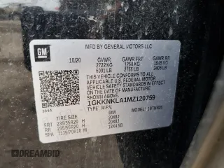 2021 GMC Acadia SLE z VIN 1GKKNKLA1MZ120759, wystawiony jako Copart lot #50489655 z przebiegiem 45 897 mil mil oraz Szkoda całkowita • Salvage title. Historia ofert i sprzedaży dostępna na DreamBid. Obrazek 15.