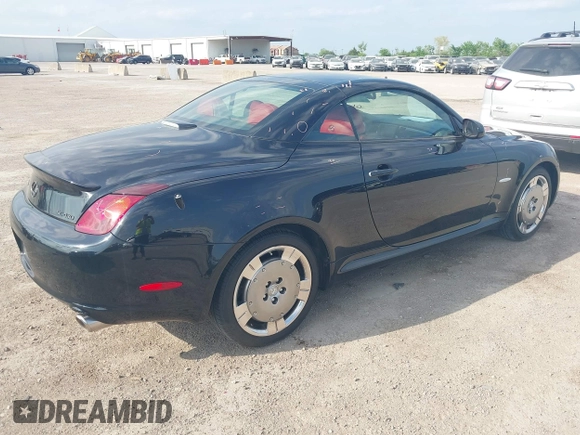 2005 Lexus SC 430 with VIN JTHFN48YX50061391, listed as a IAAI auction lot 41992615 with 42,560 mi miles and . Bid and sale history available at DreamBid. Image 4.