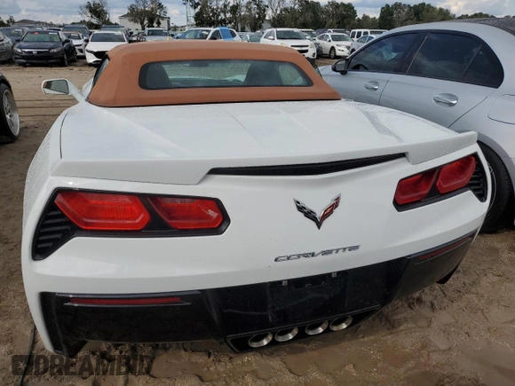 2017 Chevrolet Corvette 2LT with VIN 1G1YD3D76H5116584, listed as a Copart auction lot 73761684 with 0 mi miles and Non Repairable. Bid and sale history available at carsss.com. Image 6.