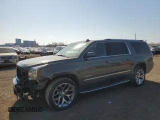 2017 GMC Yukon XL Denali with VIN 1GKS2HKJ8HR138713, listed as a Copart auction lot 48398095 with 170,066 mi miles and Salvage Title. Bid and sale history available at carsss.com. Image 1.