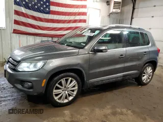 2016 Volkswagen Tiguan SEL with VIN WVGAV7AX0GW596482, listed as a Copart auction lot 50121345 with 104,643 mi miles and Salvage Title. Bid and sale history available at DreamBid. Image 1.