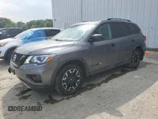 2019 Nissan Pathfinder S with VIN 5N1DR2MM6KC628898, listed as a Copart auction lot 59923305 with 41,567 mi miles and Salvage title. Bid and sale history available at DreamBid. Image 1.
