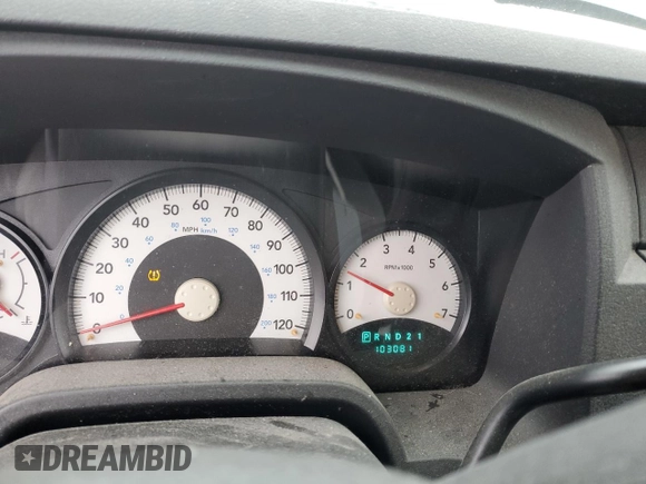 2010 Dodge Dakota Bighorn/Lonestar with VIN 1D7CW3GP5AS130822, listed as a Copart auction lot 42523155 with 103,081 mi miles and Salvage Title. Bid and sale history available at carsss.com. Image 9.