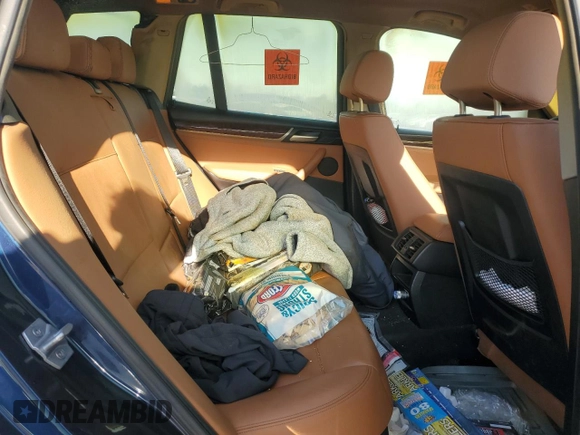 2016 BMW X3 xDrive28i with VIN 5UXWX9C55G0D83897, listed as a Copart auction lot 51317975 with 89,772 mi miles and Salvage Title. Bid and sale history available at DreamBid. Image 11.