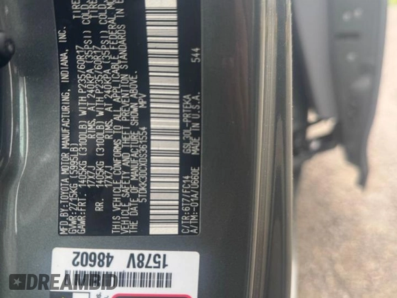 2013 Toyota Sienna LE AAS z VIN 5TDKK3DCXDS361554, wystawiony jako Copart lot #60774985 z przebiegiem 204 462 mil mil oraz Czysty tytuł • Clean title. Historia ofert i sprzedaży dostępna na DreamBid. Obrazek 10.
