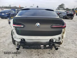 2020 BMW X4 xDrive30i with VIN 5UX2V1C06L9B44021, listed as a Copart auction lot 43767425 with 55,327 mi miles and Salvage Title. Bid and sale history available at carsss.com. Image 6.