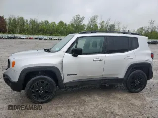 2018 Jeep Renegade Upland z VIN ZACCJBAB3JPJ14251, wystawiony jako Copart lot #57760635 z przebiegiem 98 787 mil mil oraz Szkoda całkowita • Salvage title. Historia ofert i sprzedaży dostępna na DreamBid. Obrazek 1.