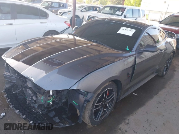 2022 Ford Mustang GT with VIN 1FA6P8CF3N5100842, listed as a IAAI auction lot 41936193 with 55,081 mi miles and . Bid and sale history available at DreamBid. Image 2.