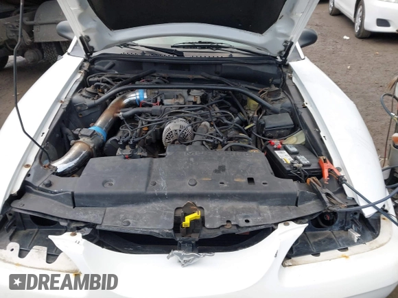 1996 Ford Mustang GT with VIN 1FALP45X7TF201553, listed as a IAAI auction lot 41487690 with 102,015 mi miles. Bid and sale history available at carsss.com. Image 10.