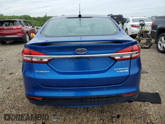 2017 Ford Fusion Hybrid Titanium with VIN 3FA6P0RU1HR138725, listed as a Copart auction lot 56650625 with 77,331 mi miles and Salvage title. Bid and sale history available at DreamBid. Image 6.