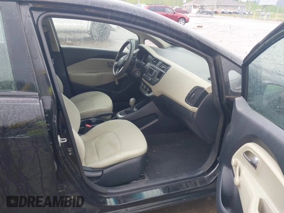 2013 Kia Rio LX with VIN KNADM5A35D6224764, listed as a IAAI auction lot 42004548 with 103,582 mi miles. Bid and sale history available at carsss.com. Image 5.