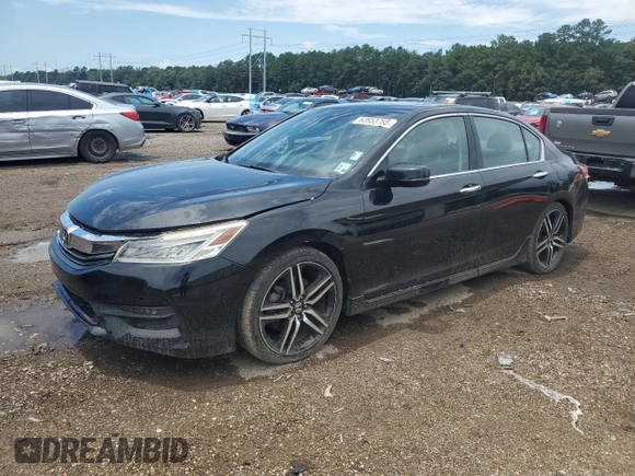 2016 Honda Accord Touring z VIN 1HGCR3F90GA023231, wystawiony jako Copart lot #63953765 z przebiegiem 167 506 mil mil oraz Czysty tytuł • Clean title. Historia ofert i sprzedaży dostępna na DreamBid. Obrazek 1.