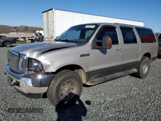 2002 Ford Excursion XLT with VIN 1FMNU41S72EB48066, listed as a Copart auction lot 87483144 with 192,298 mi miles and Salvage Title. Bid and sale history available at DreamBid. Image 1.