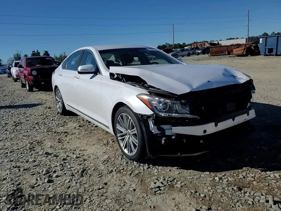 2019 Genesis G80 3.8L with VIN KMHGN4JE8KU295955, listed as a Copart auction lot 80874734 with 48,309 mi miles and Salvage title. Bid and sale history available at DreamBid. Image 14.
