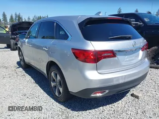 2014 Acura MDX with VIN 5FRYD4H23EB028886, listed as a IAAI auction lot 42042156 with 112,445 mi miles. Bid and sale history available at carsss.com. Image 3.