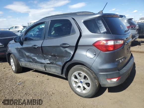 2020 Ford EcoSport SE z VIN MAJ3S2GEXLC355478, wystawiony jako Copart lot #46917515 z przebiegiem 65 689 mil mil oraz Szkody całkowita. Historia ofert i sprzedaży dostępna na DreamBid. Obrazek 2.