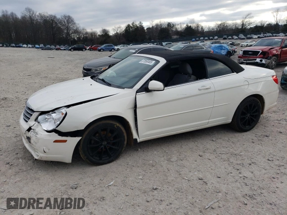 2008 Chrysler Sebring Touring with VIN 1C3LC55R18N295282, listed as a Copart auction lot 87850465 with 123,728 mi miles and Salvage Title. Bid and sale history available at DreamBid. Image 1.