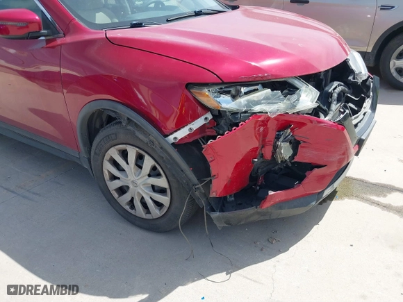 2017 Nissan Rogue S with VIN 5N1AT2MT7HC778183, listed as a IAAI auction lot 41732330 with 120,705 mi miles. Bid and sale history available at carsss.com. Image 6.