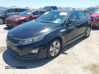 2015 Kia Optima Hybrid EX with VIN KNAGN4AD6F5091681, listed as a IAAI auction lot 42074960 with 162,748 mi miles. Bid and sale history available at carsss.com. Image 2.
