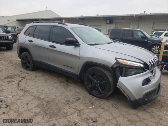 2016 Jeep Cherokee Sport with VIN 1C4PJLAS5GW376388, listed as a Copart auction lot 85312784 with 159,261 mi miles and Salvage Title. Bid and sale history available at carsss.com. Image 4.