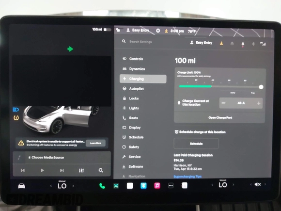 2020 Tesla Model Y Long Range z VIN 5YJYGDEE5LF041935, wystawiony jako IAAI lot #42369750 z przebiegiem 79 540 mil mil oraz . Historia ofert i sprzedaży dostępna na DreamBid. Obrazek 18.