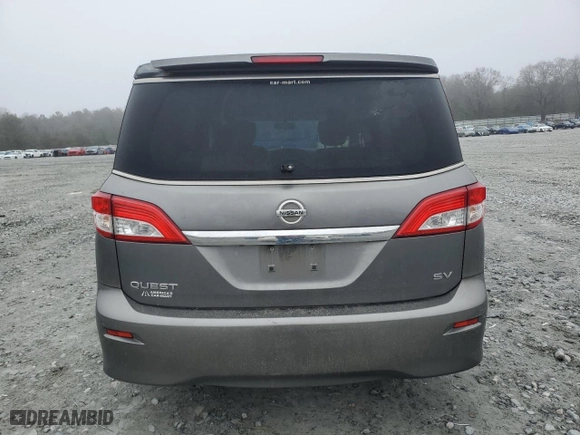 2015 Nissan Quest SV with VIN JN8AE2KP5F9123183, listed as a Copart auction lot 44606955 with 163,278 mi miles and Salvage Title. Bid and sale history available at carsss.com. Image 6.