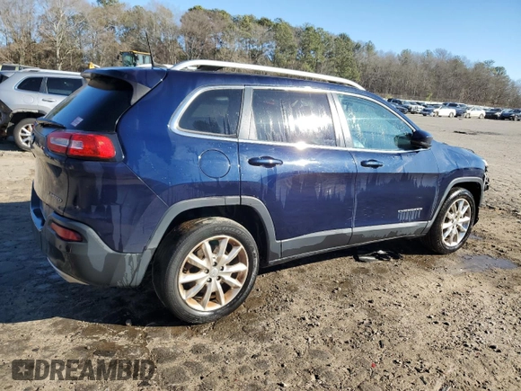 2016 Jeep Cherokee Limited with VIN 1C4PJLDS8GW282243, listed as a Copart auction lot 41487745 with 115,745 mi miles and Salvage Title. Bid and sale history available at carsss.com. Image 3.