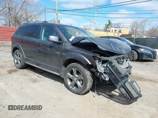 2017 Dodge Journey Crossroad Plus with VIN 3C4PDCGG9HT553915, listed as a IAAI auction lot 42047421 with 81,276 mi miles and . Bid and sale history available at DreamBid. Image 1.