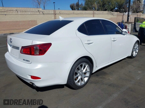 2012 Lexus IS 250 with VIN JTHBF5C25C5183046, listed as a IAAI auction lot 41587414 with 50,952 mi miles and . Bid and sale history available at DreamBid. Image 4.