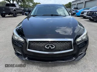 2017 Infiniti Q50 Premium with VIN JN1EV7AR8HM835199, listed as a Copart auction lot 63226895 with 46,714 mi miles and Salvage title. Bid and sale history available at DreamBid. Image 5.