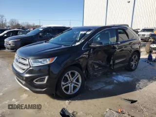 2015 Ford Edge Titanium with VIN 2FMTK4K83FBB39298, listed as a Copart auction lot 88142125 with 142,332 mi miles and Salvage Title. Bid and sale history available at carsss.com. Image 1.