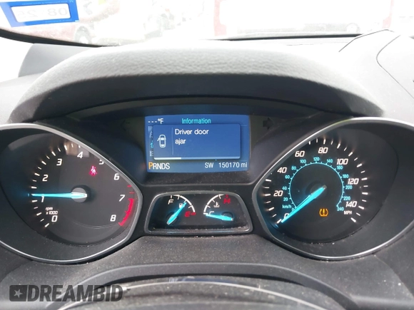 2014 Ford Escape SE with VIN 1FMCU0GX0EUD91795, listed as a IAAI auction lot 41912942 with 150,170 mi miles. Bid and sale history available at carsss.com. Image 7.