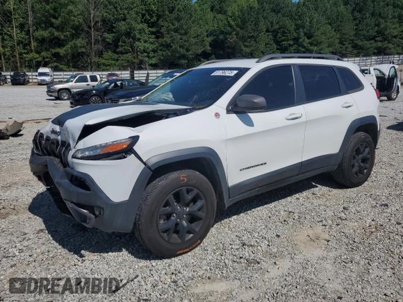 2015 Jeep Cherokee Trailhawk with VIN 1C4PJMBS0FW705288, listed as a Copart auction lot 61796275 with 133,874 mi miles and Salvage title. Bid and sale history available at DreamBid. Image 1.