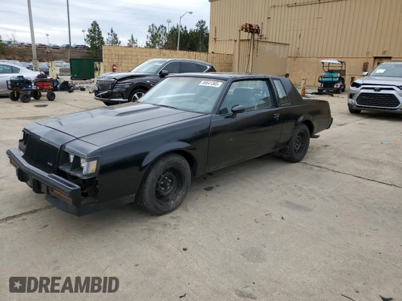 1987 Buick Regal with VIN 1G4GJ1179HP428886, listed as a Copart auction lot 88641365 with 1,648 mi miles and Clean Title. Bid and sale history available at DreamBid. Image 1.