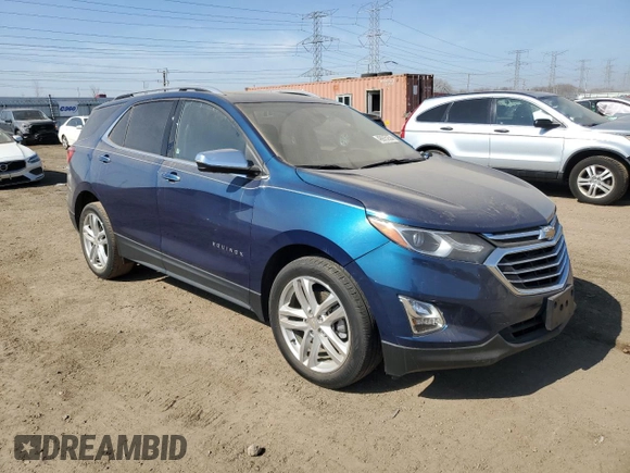 2019 Chevrolet Equinox Premier with VIN 2GNAXYEX6K6248937, listed as a Copart auction lot 48975255 with 52,038 mi miles and Salvage Title. Bid and sale history available at carsss.com. Image 4.