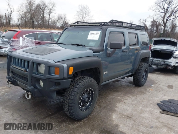 2006 Hummer H3 with VIN 5GTDN136768328477, listed as a IAAI auction lot 41503307 with 186,944 mi miles. Bid and sale history available at carsss.com. Image 18.