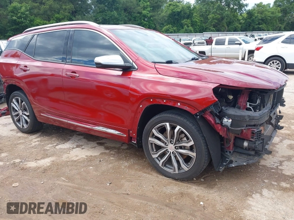 2018 GMC Terrain Denali with VIN 3GKALSEX1JL281439, listed as a IAAI auction lot 42193402 with 97,563 mi miles and . Bid and sale history available at DreamBid. Image 1.