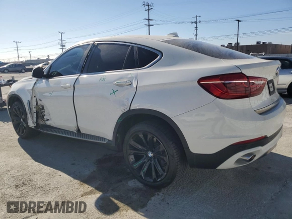 2017 BMW X6 sDrive35i with VIN 5UXKU0C50H0F99774, listed as a Copart auction lot 79570354 with 56,086 mi miles and Salvage Title. Bid and sale history available at carsss.com. Image 2.