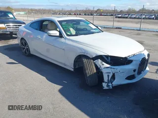 2024 BMW 4 Series 430i with VIN WBA53AP04RCN45331, listed as a IAAI auction lot 41592661 with 10,078 mi miles and . Bid and sale history available at DreamBid. Image 1.