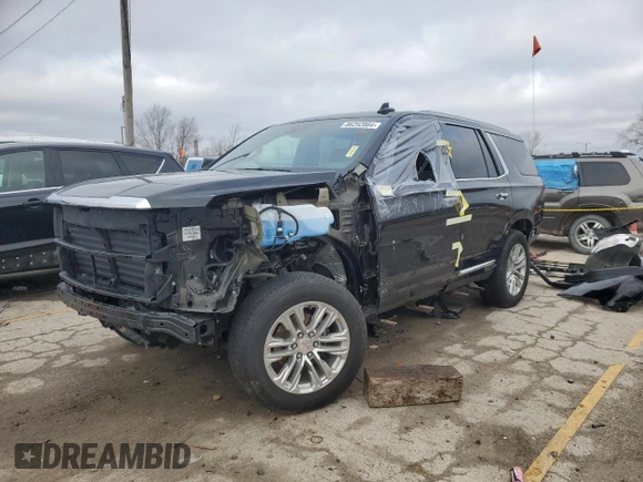2023 GMC Yukon SLT with VIN 1GKS2BKD1PR210325, listed as a Copart auction lot 86252864 with 20,916 mi miles and Salvage Title. Bid and sale history available at carsss.com. Image 1.