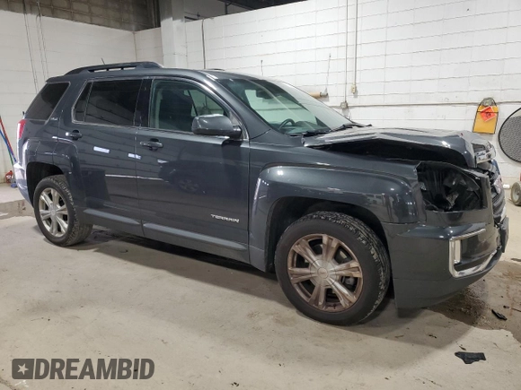 2017 GMC Terrain SLE z VIN 2GKALNEK9H6339494, wystawiony jako Copart lot #82043764 z przebiegiem 59 495 mil mil oraz Szkoda całkowita • Salvage title. Historia ofert i sprzedaży dostępna na DreamBid. Obrazek 4.