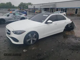 2025 Mercedes-Benz C 300 with VIN W1KAF4HB4SR240981, listed as a Copart auction lot 57949665 with 1,179 mi miles and Salvage title. Bid and sale history available at DreamBid. Image 1.