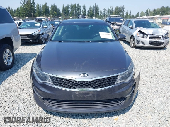 2016 Kia Optima LX Turbo with VIN 5XXGT4L10GG004351, listed as a IAAI auction lot 40053290 with 85,480 mi miles. Bid and sale history available at carsss.com. Image 12.
