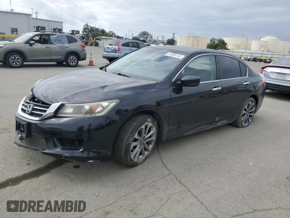 2014 Honda Accord Sedan Sport with VIN 1HGCR2F56EA145757, listed as a Copart auction lot 51006145 with 159,799 mi miles and Salvage Title. Bid and sale history available at carsss.com. Image 1.