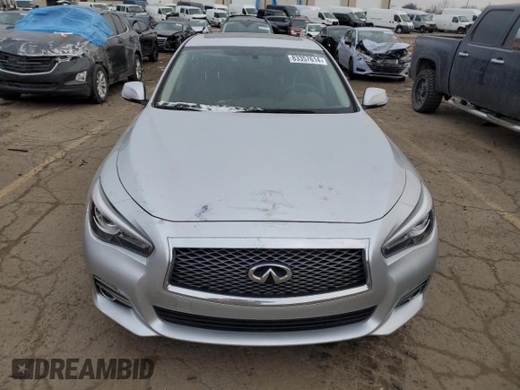 2017 Infiniti Q50 2.0t Sport with VIN JN1CV7AR7HM682824, listed as a Copart auction lot 83357614 with 49,973 mi miles and Clean Title. Bid and sale history available at carsss.com. Image 5.