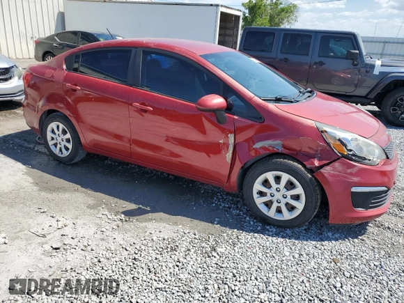 2017 Kia Rio LX with VIN KNADM4A35H6006856, listed as a Copart auction lot 53084585 with 72,011 mi miles and Salvage Title. Bid and sale history available at carsss.com. Image 4.