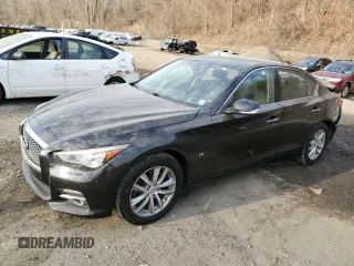 2014 Infiniti Q50 Sport with VIN JN1BV7AR5EM695188, listed as a Copart auction lot 48886225 with 156,269 mi miles and Salvage Title. Bid and sale history available at carsss.com. Image 1.