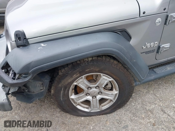 2018 Jeep Wrangler Unlimited Sport z VIN 1C4HJXDG1JW133543, wystawiony jako IAAI lot #41730522 z przebiegiem 81 667 mil mil oraz . Historia ofert i sprzedaży dostępna na DreamBid. Obrazek 17.