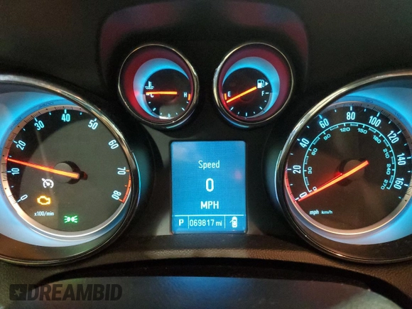 2016 Buick Encore with VIN KL4CJASB7GB626197, listed as a Copart auction lot 50079925 with 69,817 mi miles and Clean Title. Bid and sale history available at DreamBid. Image 9.