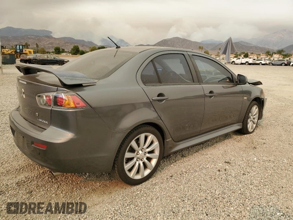 2011 Mitsubishi Lancer GTS with VIN JA32U8FW2BU005251, listed as a Copart auction lot 70879824 with 124,317 mi miles and Salvage Title. Bid and sale history available at carsss.com. Image 3.